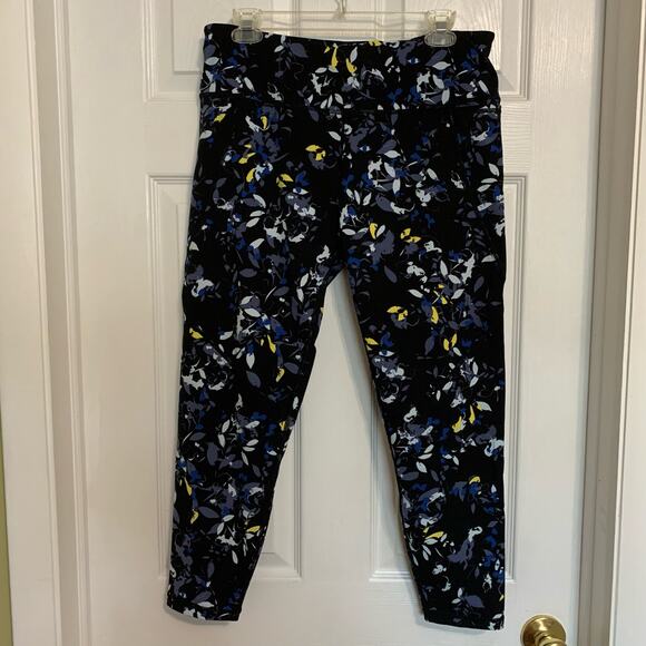 Sweaty Betty Black Floral Power Active 7/8 Leggings XXL - Picture 2 of 9